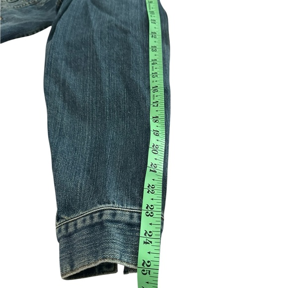 * LUCKY BRAND MENS DUNGAREES DENIM JACKET. BLUE. SIZE Large EUC - Picture 12 of 15